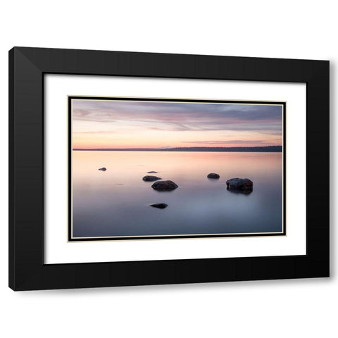 Quietly Waiting Black Modern Wood Framed Art Print with Double Matting by Kirshner, Dmitry