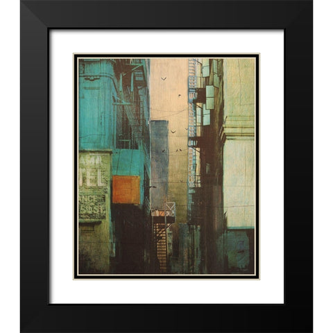 Escape Route Black Modern Wood Framed Art Print with Double Matting by Brizzi, Elisabeth