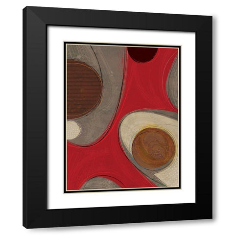 Evolution III Black Modern Wood Framed Art Print with Double Matting by Varrasso, Enrico