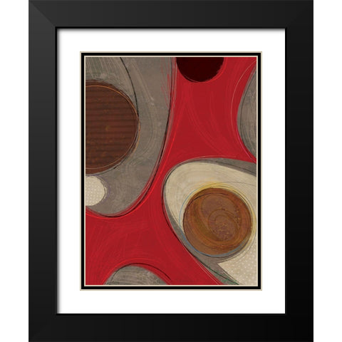 Evolution III Black Modern Wood Framed Art Print with Double Matting by Varrasso, Enrico