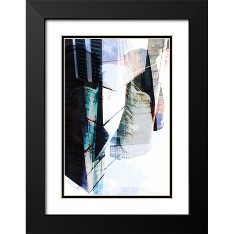 Sillo XII Black Modern Wood Framed Art Print with Double Matting by Varrasso, Enrico