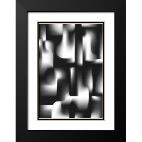 Bleached Bones II Black Modern Wood Framed Art Print with Double Matting by Varrasso, Enrico