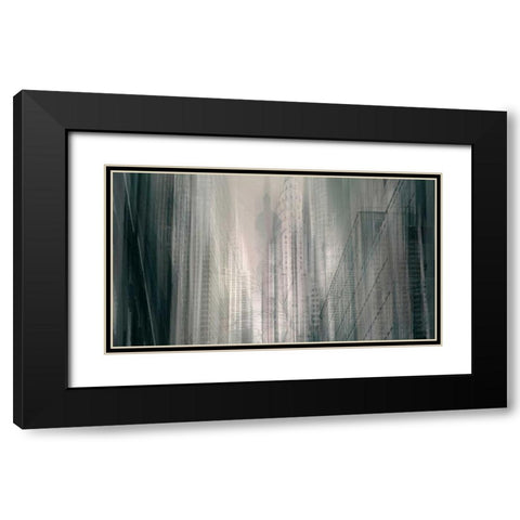 Manhattan Mayhem Black Modern Wood Framed Art Print with Double Matting by Jenney, Jessica
