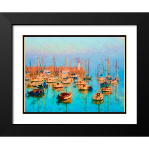 Brithar Black Modern Wood Framed Art Print with Double Matting by Shafer, E.M.