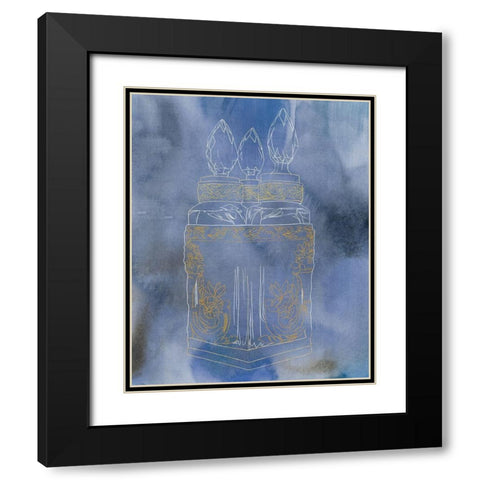 Antique Perfume Bottle II  Black Modern Wood Framed Art Print with Double Matting by Sparler, Erin