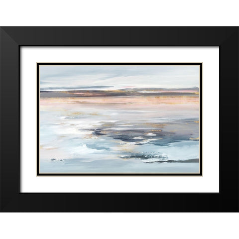 Beyond the Sea Black Modern Wood Framed Art Print with Double Matting by Lera
