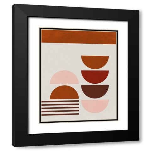 Echo of Love III  Black Modern Wood Framed Art Print with Double Matting by Leonard, Sarah