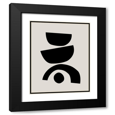 Arched TogetherÂ  Black Modern Wood Framed Art Print with Double Matting by Leonard, Sarah