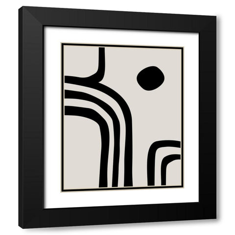 Detour IÂ  Black Modern Wood Framed Art Print with Double Matting by Leonard, Sarah