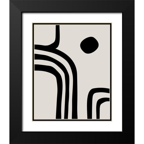 Detour IÂ  Black Modern Wood Framed Art Print with Double Matting by Leonard, Sarah