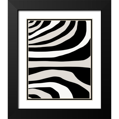 Painted Memory  Black Modern Wood Framed Art Print with Double Matting by Leonard, Sarah