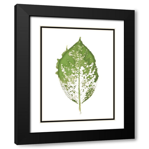 Beginning In Blue VII - Green Version  Black Modern Wood Framed Art Print with Double Matting by Evans, Amy