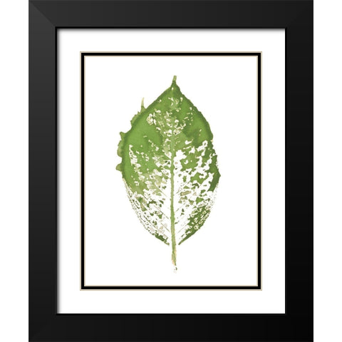 Beginning In Blue VII - Green Version  Black Modern Wood Framed Art Print with Double Matting by Evans, Amy