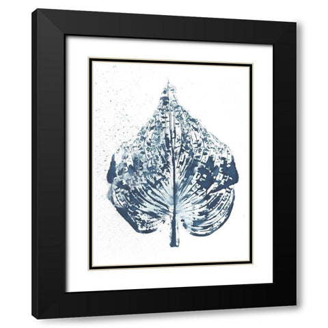 Beginning in Blue VIII Black Modern Wood Framed Art Print with Double Matting by Evans, Amy