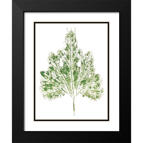 Beginning In Blue IX - Green Version  Black Modern Wood Framed Art Print with Double Matting by Evans, Amy