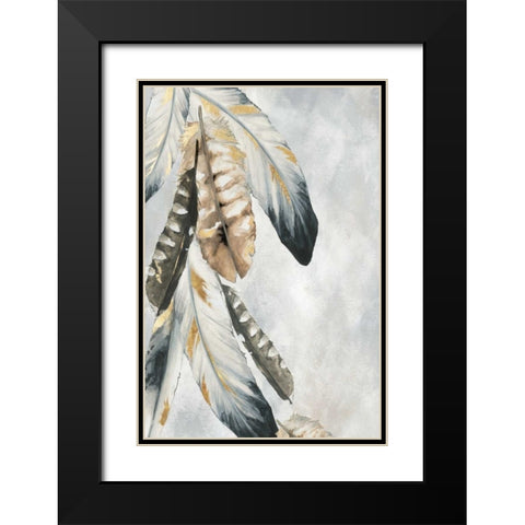 Golden Bunch Black Modern Wood Framed Art Print with Double Matting by Watts, Eva