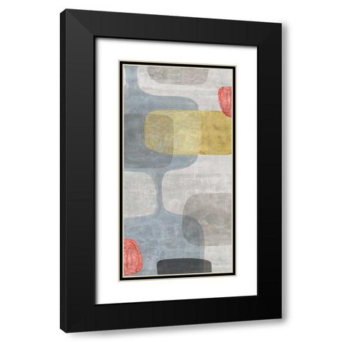 Mid Century Neutral I  Black Modern Wood Framed Art Print with Double Matting by Watts, Eva