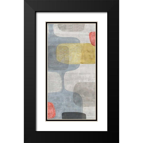 Mid Century Neutral I  Black Modern Wood Framed Art Print with Double Matting by Watts, Eva