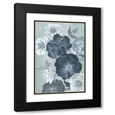 Delicate Blooms II Black Modern Wood Framed Art Print with Double Matting by Watts, Eva