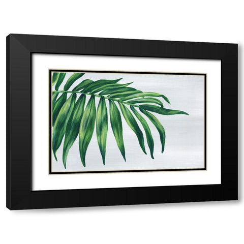 Tropical Leaf I  Black Modern Wood Framed Art Print with Double Matting by Watts, Eva