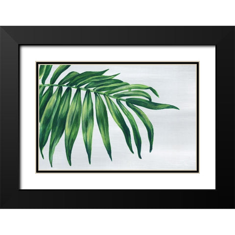 Tropical Leaf I  Black Modern Wood Framed Art Print with Double Matting by Watts, Eva