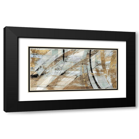 Rhythm I Black Modern Wood Framed Art Print with Double Matting by Watts, Eva