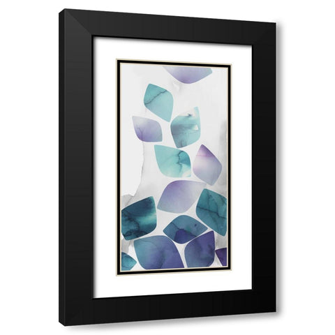 Falling Down II Black Modern Wood Framed Art Print with Double Matting by Watts, Eva