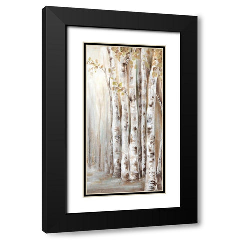Sunset Birch Forest II  Black Modern Wood Framed Art Print with Double Matting by Watts, Eva