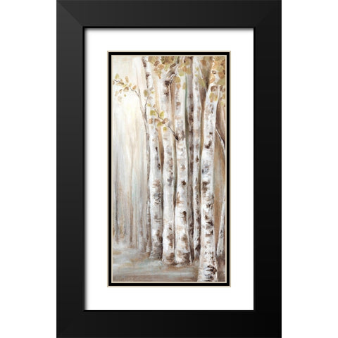 Sunset Birch Forest II  Black Modern Wood Framed Art Print with Double Matting by Watts, Eva