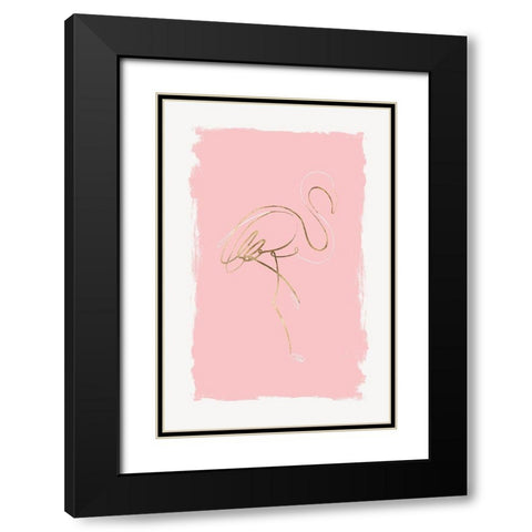 Graceful Bird I Black Modern Wood Framed Art Print with Double Matting by Watts, Eva