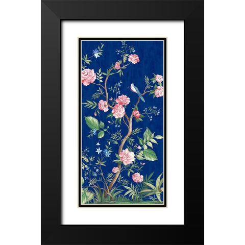 Night Song Black Modern Wood Framed Art Print with Double Matting by Watts, Eva