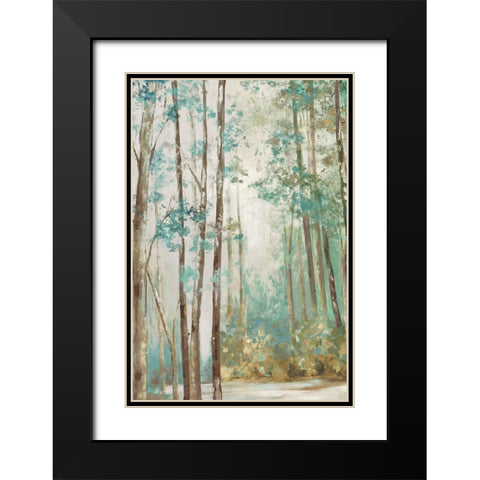 Deep Forest  Black Modern Wood Framed Art Print with Double Matting by Watts, Eva