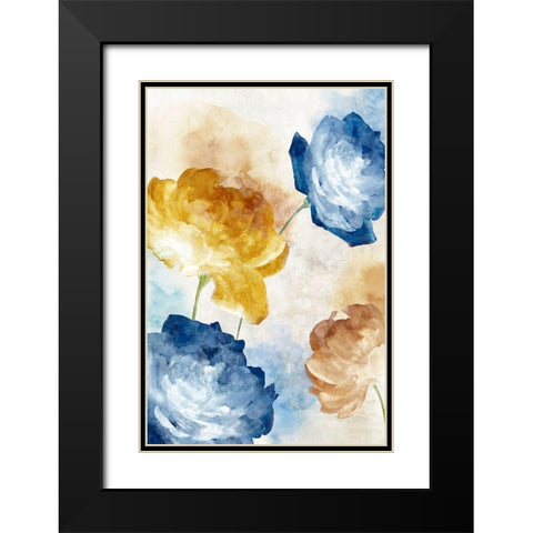 While we Bloom I Black Modern Wood Framed Art Print with Double Matting by Watts, Eva