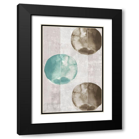 New Tribal II Black Modern Wood Framed Art Print with Double Matting by Watts, Eva