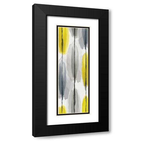 Lemon Droplets I  Black Modern Wood Framed Art Print with Double Matting by Watts, Eva