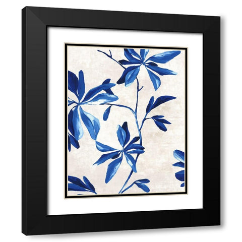 Oleander II Black Modern Wood Framed Art Print with Double Matting by Watts, Eva