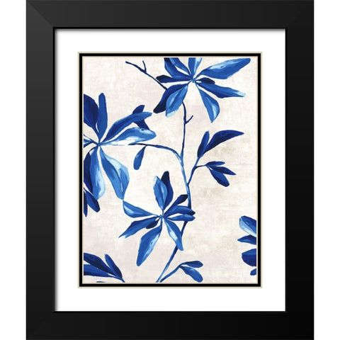 Oleander II Black Modern Wood Framed Art Print with Double Matting by Watts, Eva