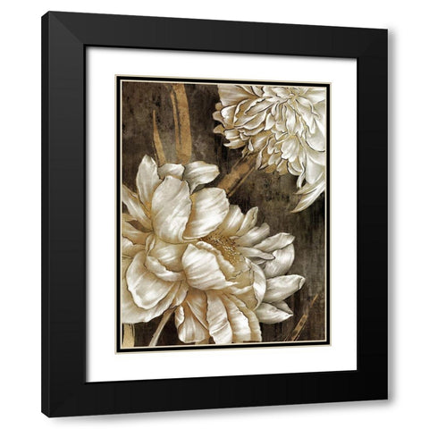 Golden Grace I Black Modern Wood Framed Art Print with Double Matting by Watts, Eva