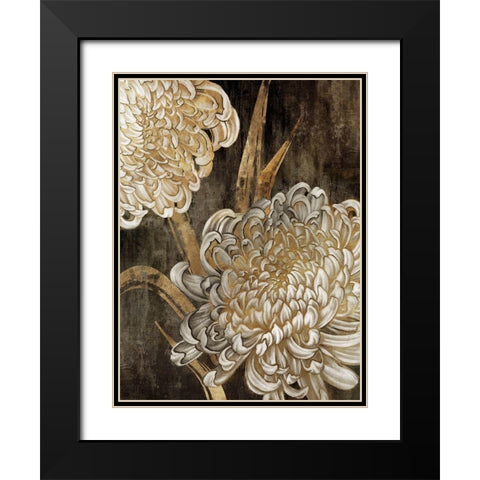 Golden Grace II Black Modern Wood Framed Art Print with Double Matting by Watts, Eva