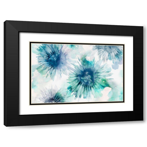 Beyond Bloom Black Modern Wood Framed Art Print with Double Matting by Watts, Eva