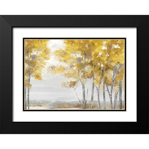 Selfless Yellow Black Modern Wood Framed Art Print with Double Matting by Watts, Eva