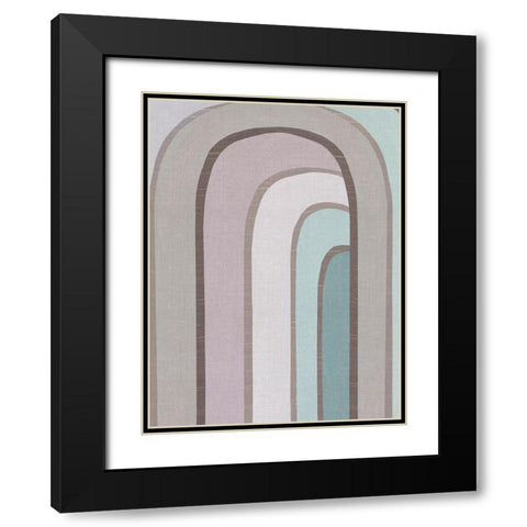 Rainbow Archway II Black Modern Wood Framed Art Print with Double Matting by Watts, Eva