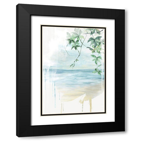 Paradise Dreams  Black Modern Wood Framed Art Print with Double Matting by Watts, Eva