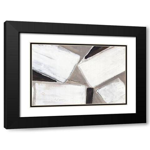 Modern Alternation I  Black Modern Wood Framed Art Print with Double Matting by Watts, Eva