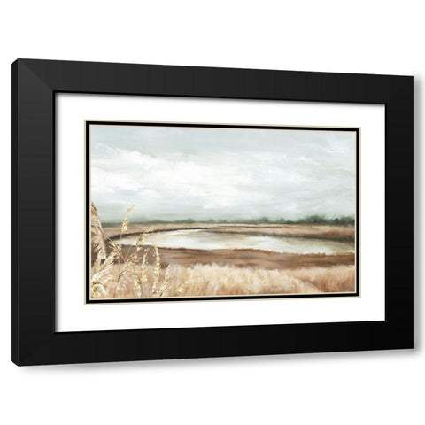 Loving Fall II Black Modern Wood Framed Art Print with Double Matting by Watts, Eva