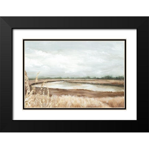 Loving Fall II Black Modern Wood Framed Art Print with Double Matting by Watts, Eva