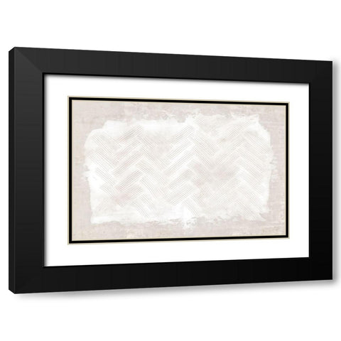 Embossed I  Black Modern Wood Framed Art Print with Double Matting by Watts, Eva