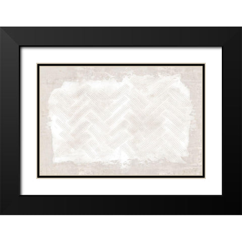 Embossed I  Black Modern Wood Framed Art Print with Double Matting by Watts, Eva