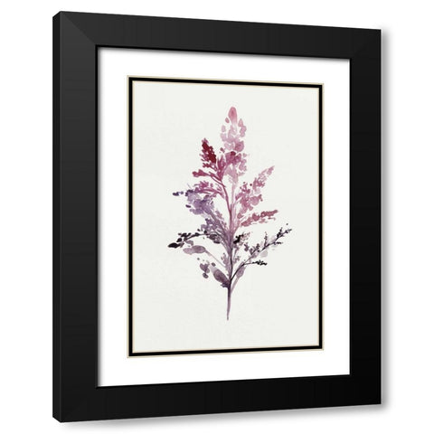 Botanical II Black Modern Wood Framed Art Print with Double Matting by Isabelle Z