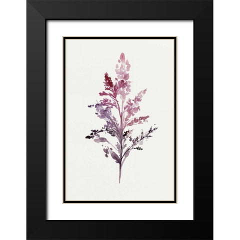 Botanical II Black Modern Wood Framed Art Print with Double Matting by Isabelle Z